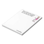 老婆が老いのシンボルや象徴を笑う ノートパッド (回転)