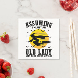 老婆婆だと思ってたのがあなたの最初の魔女 スタンダードカクテルナプキン