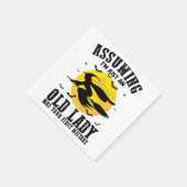 老婆婆だと思ってたのがあなたの最初の魔女 スタンダードカクテルナプキン (角)