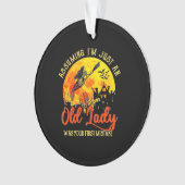 老婦人とのハロウィーン オーナメント (正面)