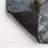 老婦人と犬の生存者 マウスパッド (コーナー)