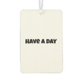 老婦人と鶏肉 カーエアーフレッシュナー (裏面)