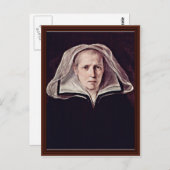 老婦人のポートレート ポストカード (正面/裏面)