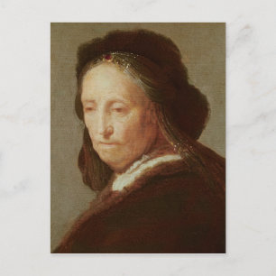 老婦人のポートレート, c.1600-1700 ポストカード