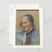 「老婦人の研究」, 1912年 (水彩画・紙に水彩) ポストカード (正面/裏面)