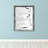 老婦人の道 キャンバスプリント (インサイチュ (ウッドフロア))