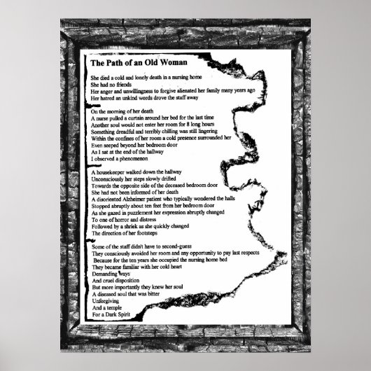 老婦人の道 ポスター (正面)