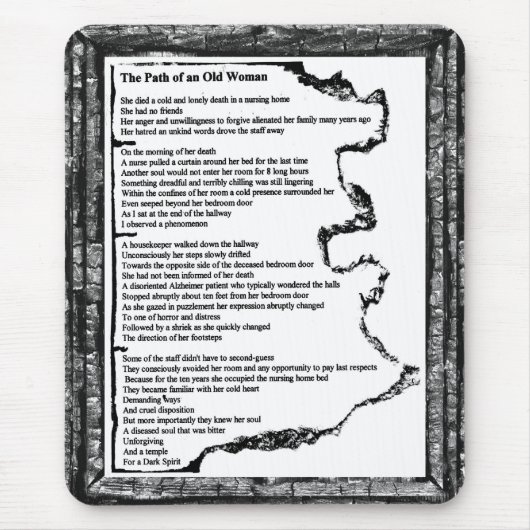 老婦人の道 マウスパッド (正面)