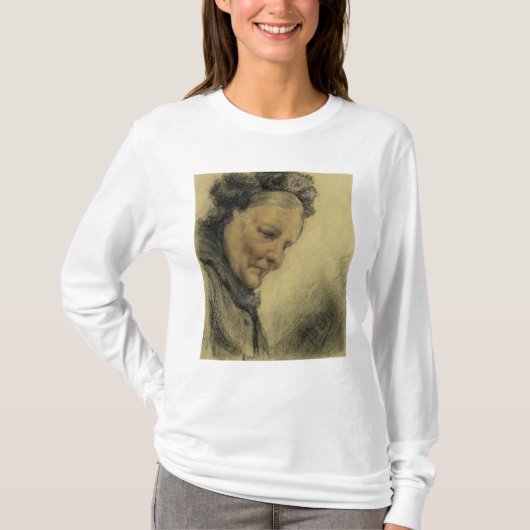 老婦人の頭部 Tシャツ (正面)