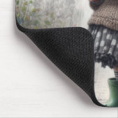 老婦人の風俗画 マウスパッド (コーナー)