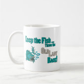 老婦人を投げ返す コーヒーマグカップ (左)