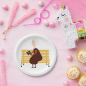 老婦人読の聖書 ペーパープレート (パーティー)