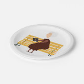 老婦人読の聖書 ペーパープレート (アングル)