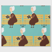 老婦人読の聖書 ラッピングペーパー (フラット)