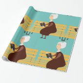 老婦人読の聖書 ラッピングペーパー (アンロールド)