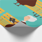 老婦人読の聖書 ラッピングペーパー