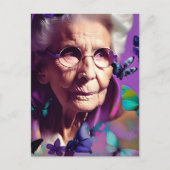 老婦人 ポストカード (正面)