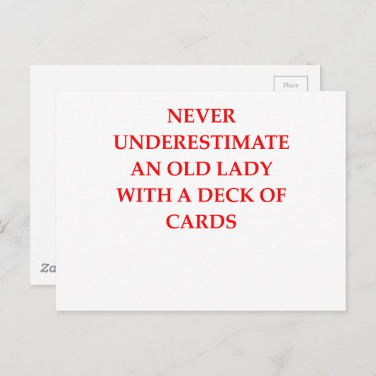 老婦人 ポストカード (正面/裏面)