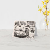 老年のユーモア カード (黄色い花)