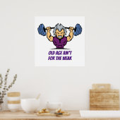 老年は弱者には向かない ポスター (キッチン)