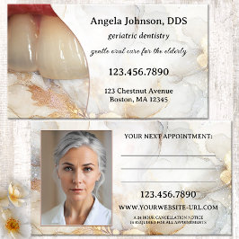 老年エレガント歯医者 予約カード