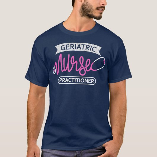 老年ナース開業医の老年学 Tシャツ (正面)