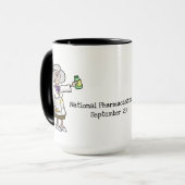 老年女性薬剤師MAG薬剤師日 マグカップ (正面左)