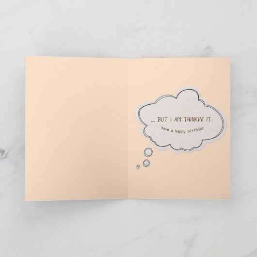 老後のペリカンの誕生日ユーモア カード (内部)