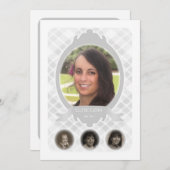 老後の写真記念発表 案内状 (正面/裏面)