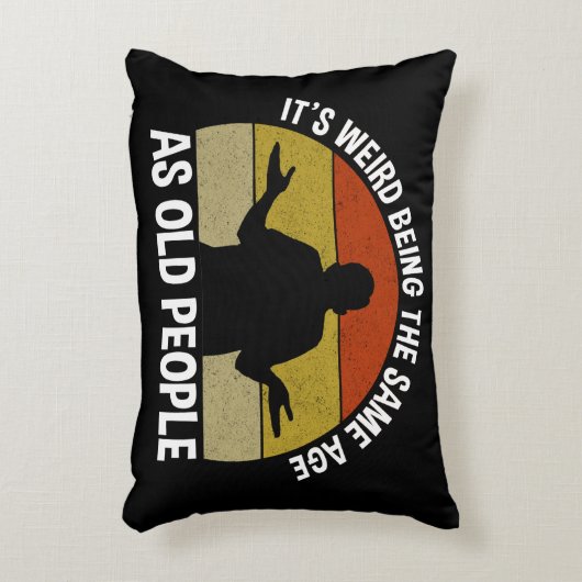 老後風変わりと同じ年だ アクセントクッション (正面(垂直))