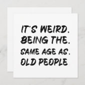 老後風変わりと同じ年だ 招待状 (正面/裏面)