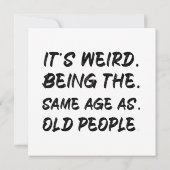 老後風変わりと同じ年だ 招待状 (裏面)