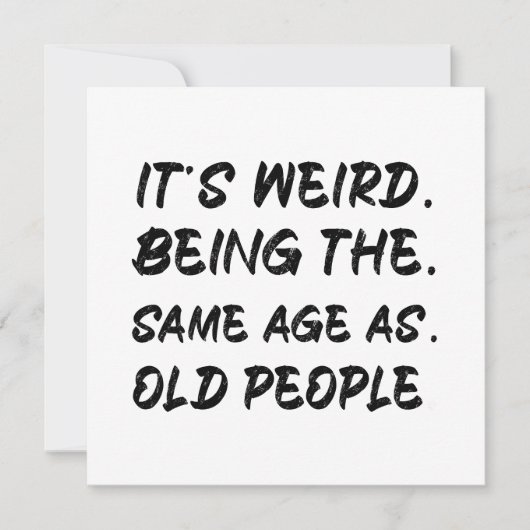 老後風変わりと同じ年だ 招待状 (正面)