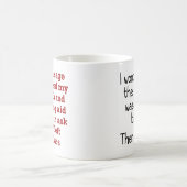 老後：偽歯、補聴器、眼鏡失った モーフィングマグカップ (中央)