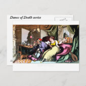 老愚がワインのはがきを飲むと ポストカード (正面/裏面)