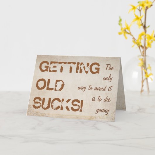 老最低! カード (黄色い花)