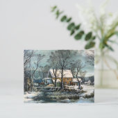 老木挽き工場はがき ポストカード (スタンド正面)