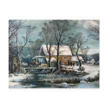 老木挽き工場はがき