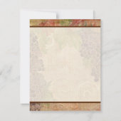 老朽化したブドウ結婚畑の文房具 – フラットカード ノートカード (裏面)