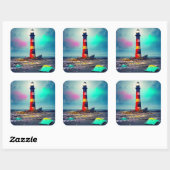 老朽化したライトハウスカラフルイン スクエアシール (シート)