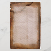 老朽化した汚れたヴィンテージ文房具 便箋 (正面)