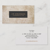 老朽化した素朴ヴィンテージスタイル名刺 名刺 (正面/裏面)