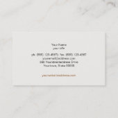 老朽化した素朴ヴィンテージスタイル名刺 名刺 (裏面)