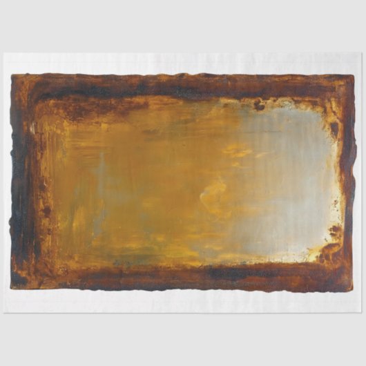 老朽化した腐食した工業用錆びた金属H7デコページ 薄葉紙 (正面)