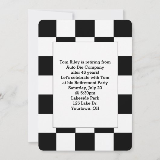 老朽化した車 招待状 (裏面)