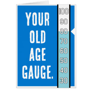 老朽化ゲージ – 80誕生日カード