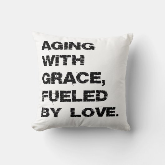 老朽化：自然のことわざの方法「アップ」引用文 クッション (正面)