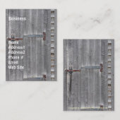 老朽木製ドアグランジ名刺 名刺 (正面/裏面)