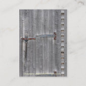 老朽木製ドアグランジ名刺 名刺 (裏面)