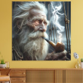 老水兵喫煙Aパイプ キャンバスプリント (インサイチュ (リビング))